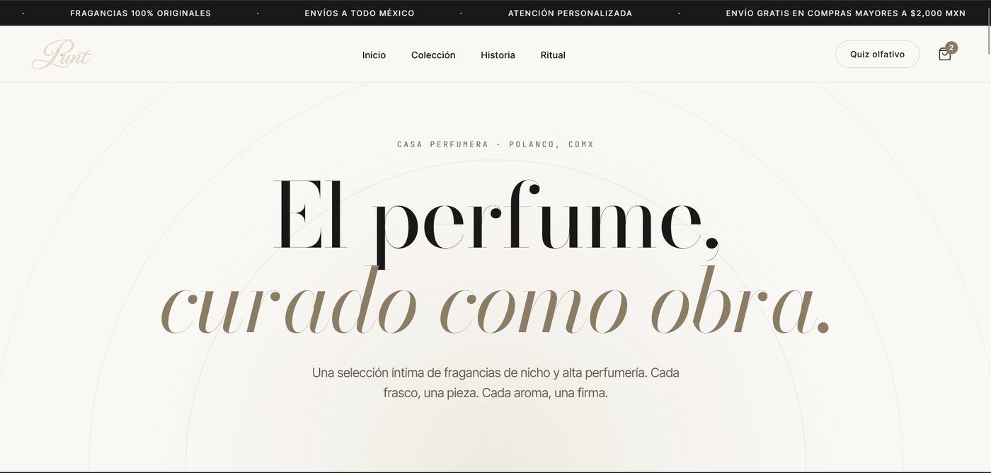The Punt Perfumes - homepage